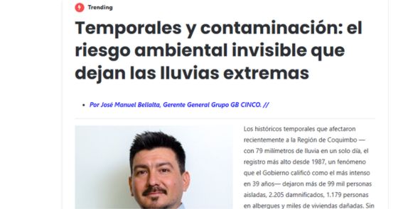 Temporales y contaminacion, columna de opinión José Manuel Bellalta